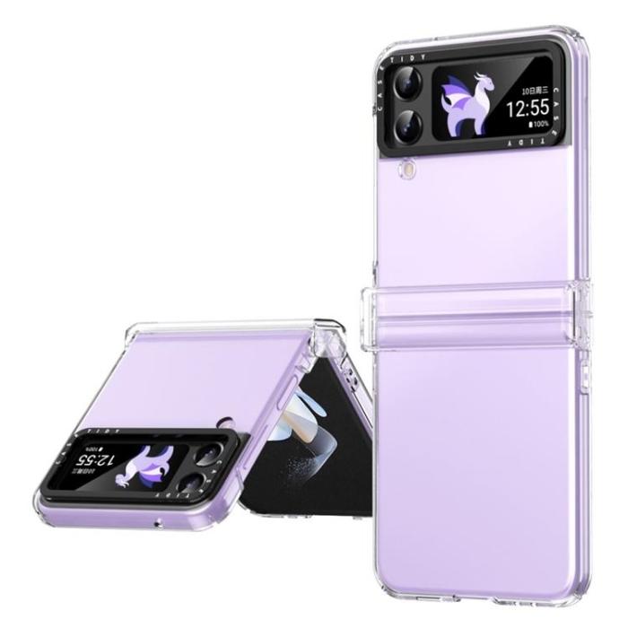 UTGATT1 - Galaxy Z Flip 4 Skal Lens Hinge Folding - Clear