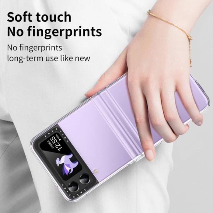 UTGATT1 - Galaxy Z Flip 4 Skal Lens Hinge Folding - Clear