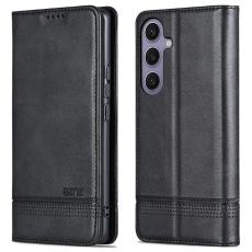 AZNS - AZNS Samsung Galaxy A56 5G Pl&aring;nboksfodral Konstl&auml;der - Svart