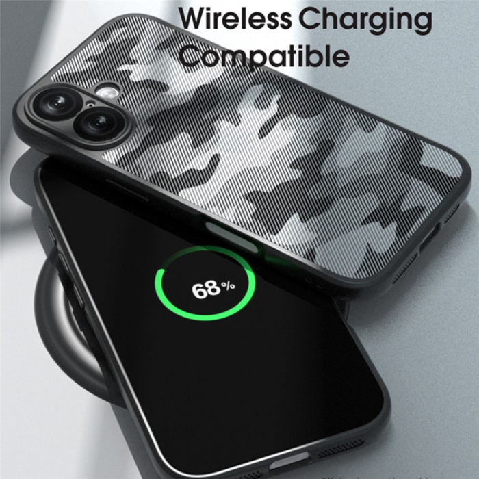 IBMRS - IBMRS iPhone 17 Mobilskal Anti-Fall Soft - Transparent/Svart