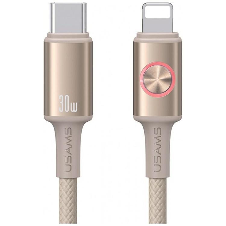 USAMS USB-C Till Lightning Kabel 30W 1.2m Huan - Titan | 3541 | AlltMobil
