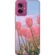 iSecrets - Mobilskal till Motorola Moto G55 med Rosa Tulpaner