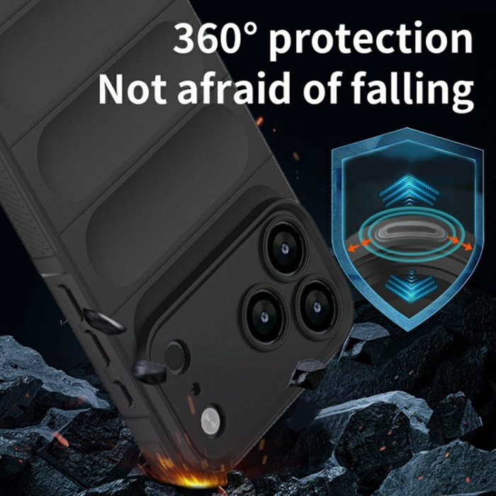 Amorus - AMORUS iPhone 17 Pro Mobilskal Shockproof TPU Rugged - Ljuslila