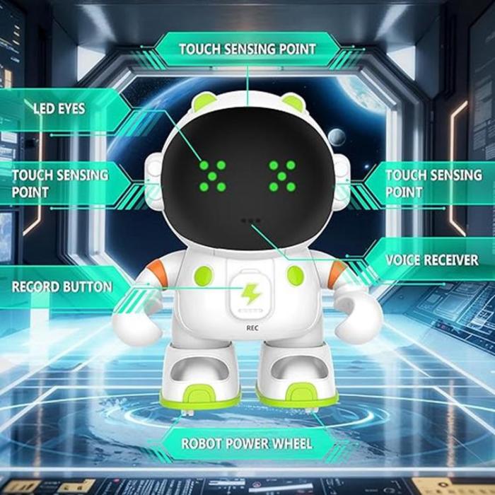 OEM - Smart Robotleksak Interaktiv Röststyrd Astronaut för Barn (Ålder 3+)