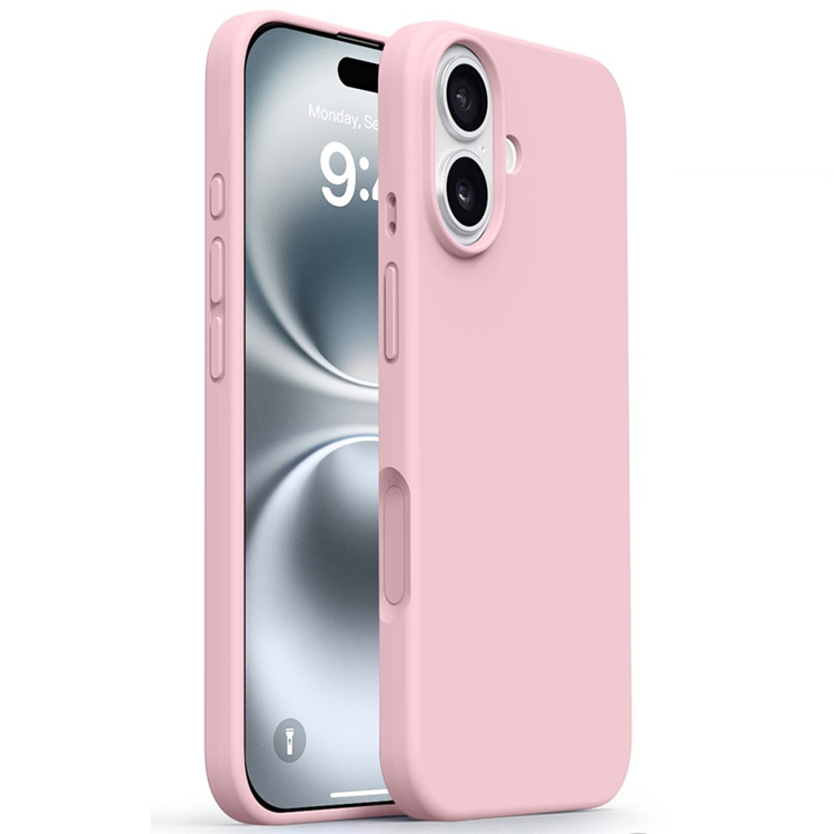 iPhone 17 Mobilskal Silikon Microfiber Lining - Sakura Rosa | 2353 | AlltMobil