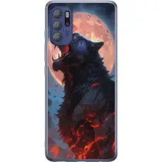 Gustaf - Mobilskal till Motorola Moto G60S med Ylande varg