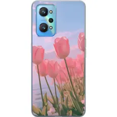 Gustaf - Mobilskal till Realme GT Neo2 med Rosa Tulpaner