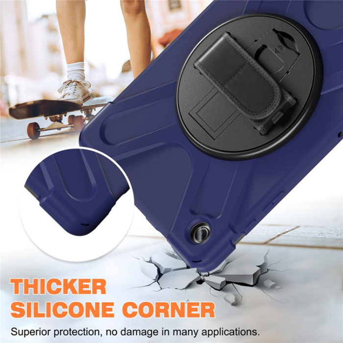 A-One Brand - Galaxy Tab A9 Plus Mobilskal Silikon Rotary Kickstand