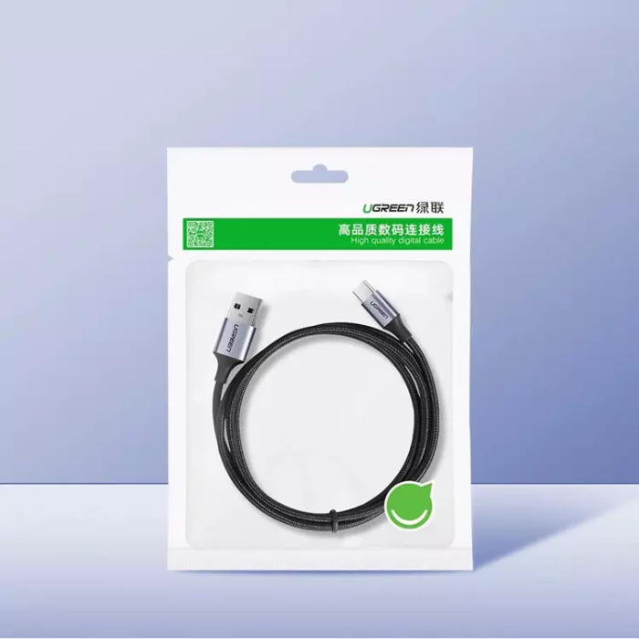 Ugreen - Ugreen USB-A Till USB-C 3A Kabel 0.25m QC US288 - Grå