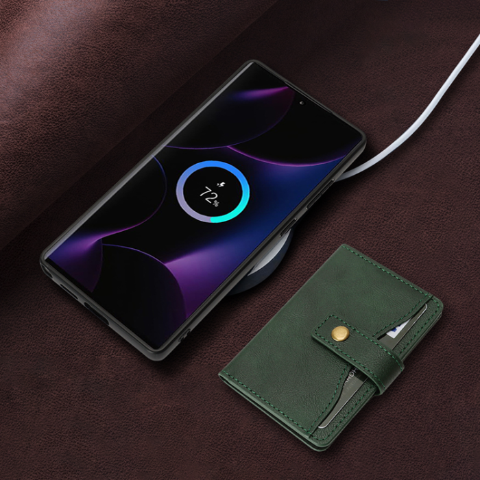 A-One Brand - Galaxy S25 Ultra Mobilskal MagSafe Detachable Korthållare Kickstand