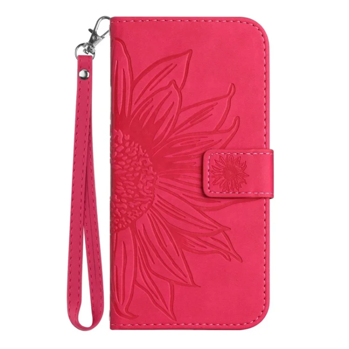 A-One Brand - iPhone 17 Pro Max Plånboksfodral Sunflower Imprint - Rosa