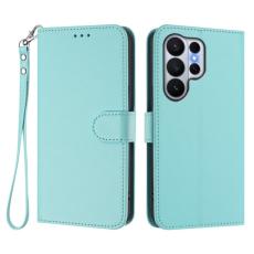 OEM - Samsung Galaxy S26 Ultra Fodral &Auml;kta L&auml;der St&auml;ll - Mintgr&ouml;n