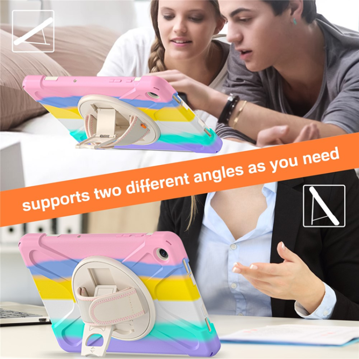 A-One Brand - Galaxy Tab A9 Plus Mobilskal Silikon Rotary Kickstand