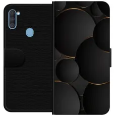 Gustaf - Pl&aring;nboksfodral till Samsung Galaxy A11 med Lyxig Cirklar