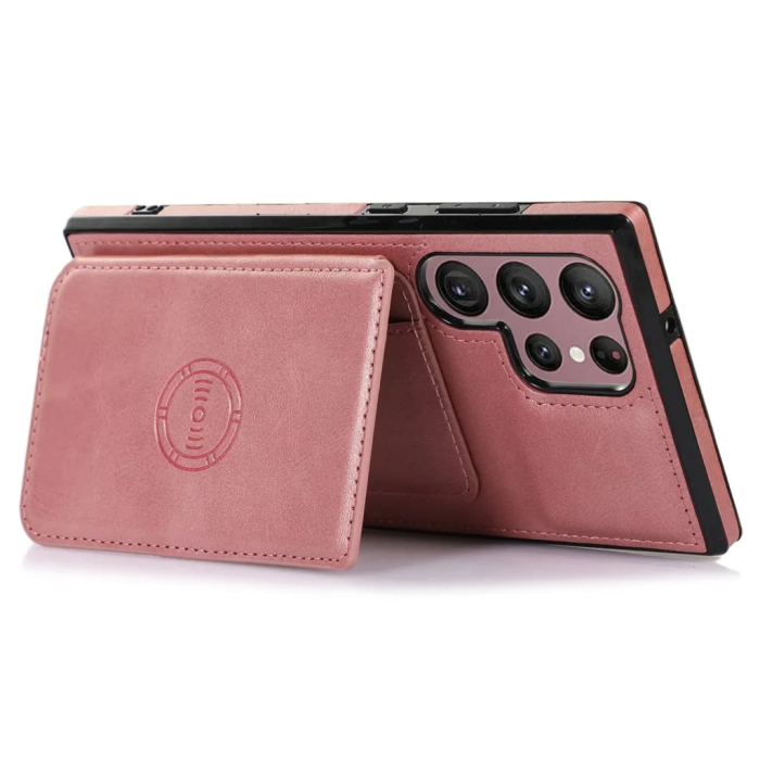 OEM - Galaxy S23 Ultra Plånboksfodral - Rose guld