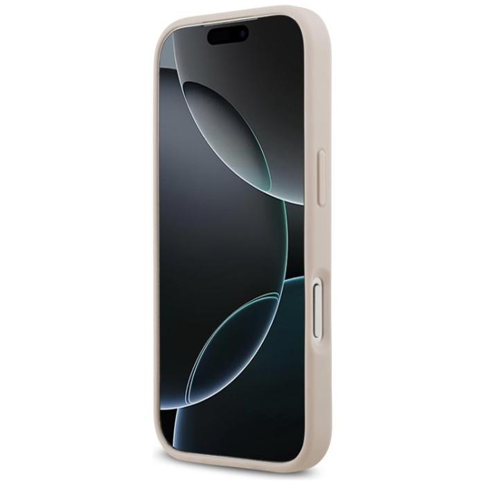 Guess - Guess iPhone 17 Pro Mobilskal MagSafe 4G Circle Classic Logo - Rosa