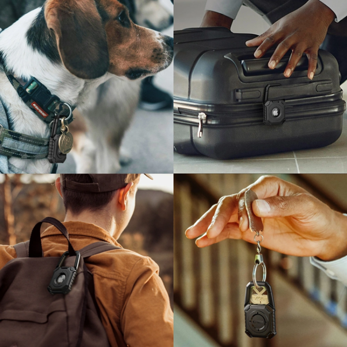 Tech-Protect - Tech-Protect Apple Airtag 1/2 Kevlar - Svart