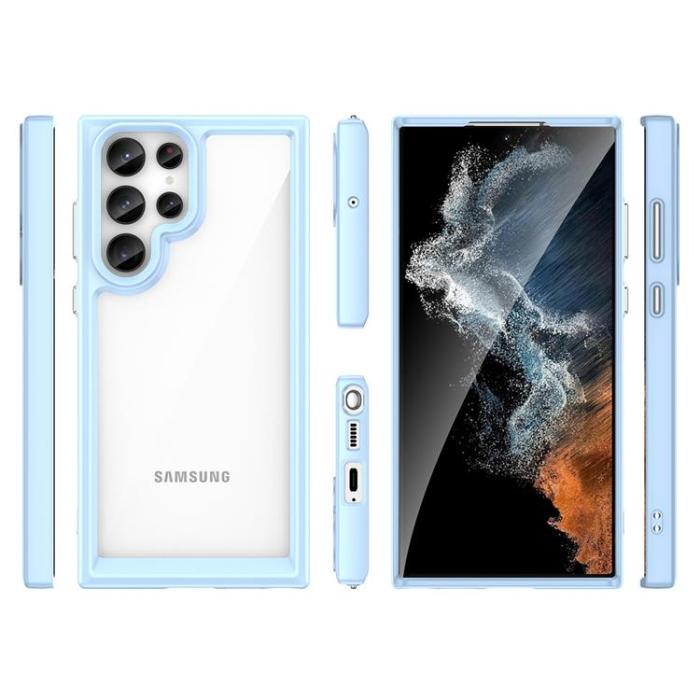 OEM - Galaxy S23 Ultra Skal Outer Space - Blå