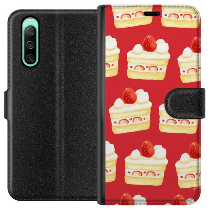 iSecrets - Plånboksfodral till Sony Xperia 10 IV med Tårta