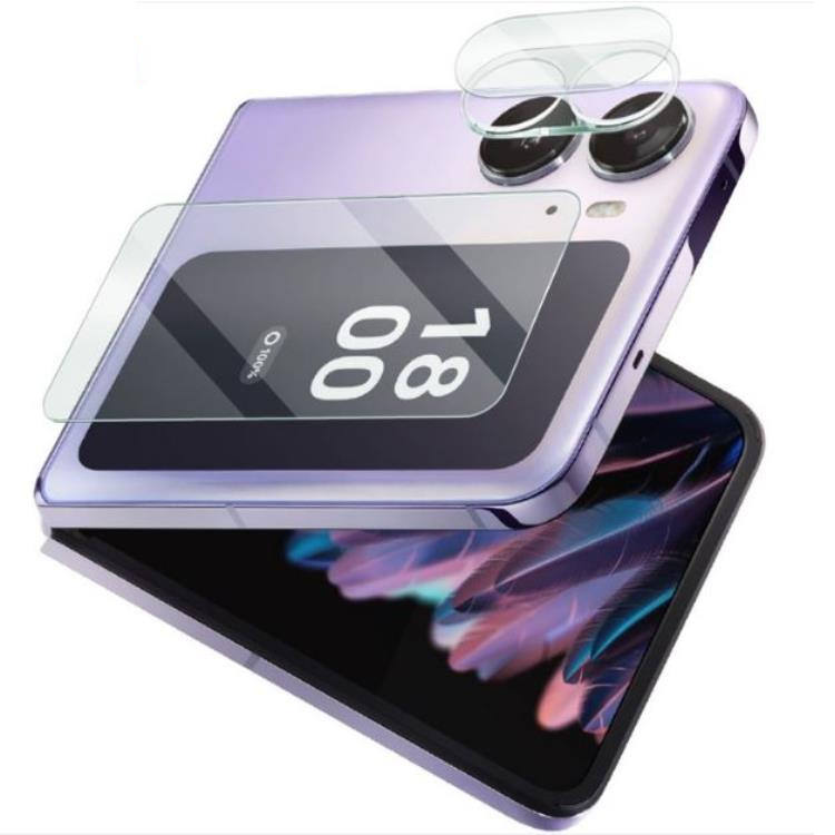IMAK Oppo Find N2 Flip 5G Kameralinsskydd i Härdat glas - Clear | 5468 | AlltMobil
