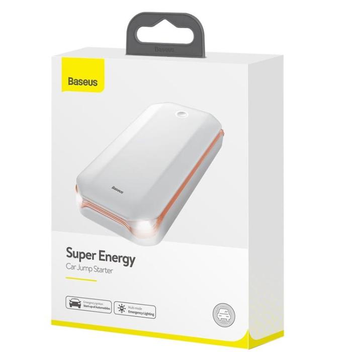 UTGATT5 - Baseus Super Power Energy Bil Jump Starter 8000mAh 800A 12V - Vit