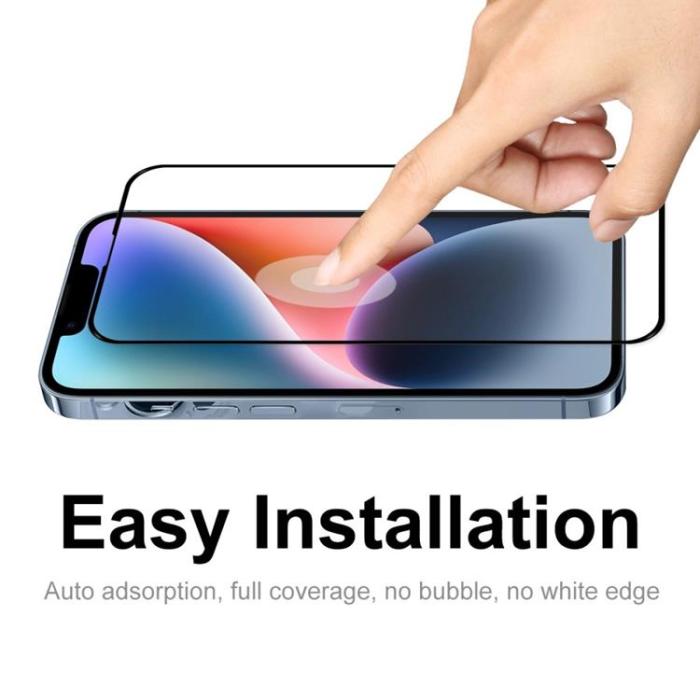 OEM - [1-PACK] iPhone 14 Plus Härdat Glas Skärmskydd - Svart