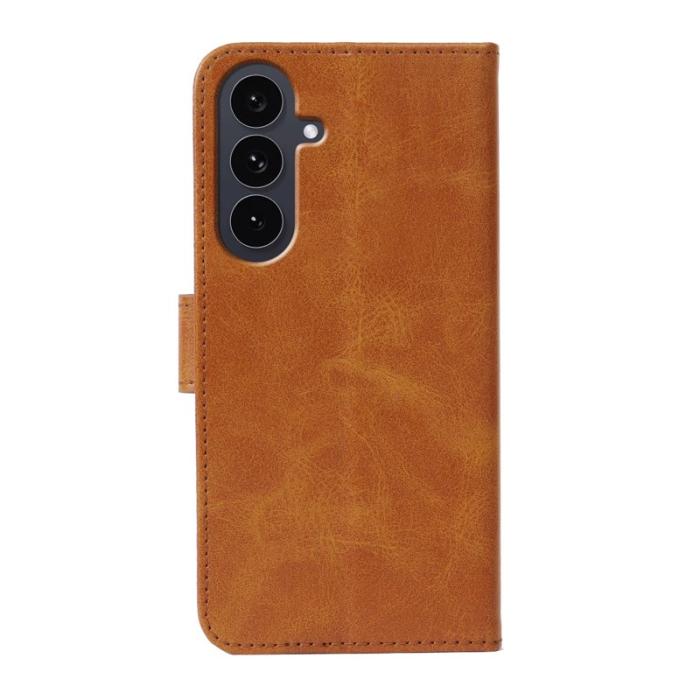 OEM - Samsung Galaxy S26 Plus Plånboksfodral Ställ Magnetisk Stängning Konstläder Gul