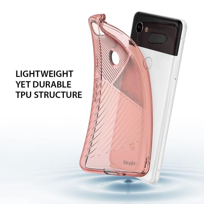 Rearth - Ringke Bevel Skal till Google Pixel 2 XL - Rose Gold