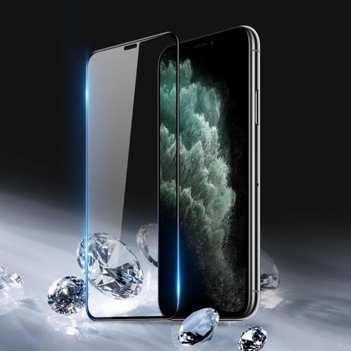 A-One Brand - [1-PACK] Härdat Glas Skärmskydd iPhone 11 Pro - iPhone X/XS - Svart