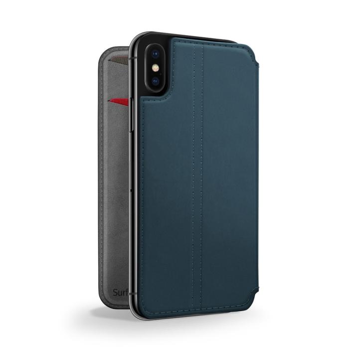 Twelve South - Twelve South SurfacePad för iPhone XR – Rakbladstunt nappaläder - Cognac