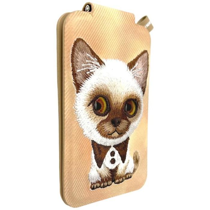 NIMMY - Nimmy MagSafe Korthållare och Mobilställ Big-Eye Cute Pets 2.0 Cat - Brun