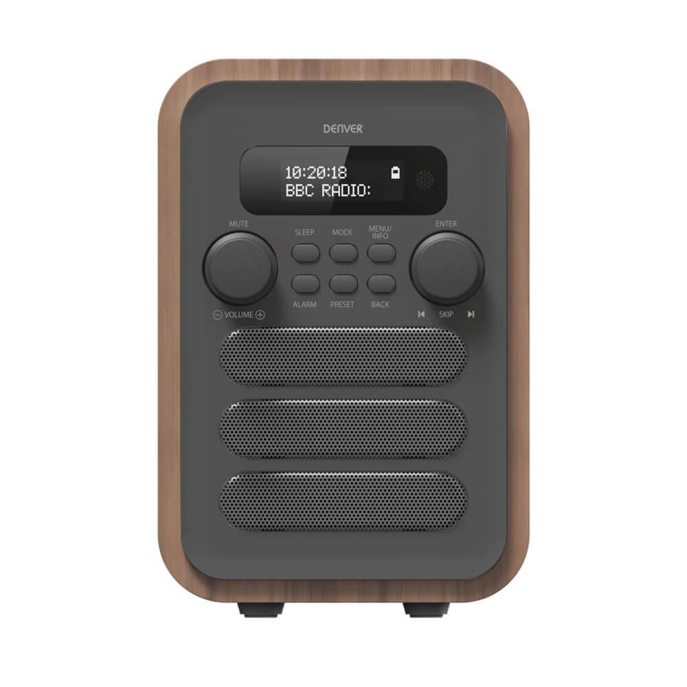 FM/DAB+ Radio Bluetooth Trä/grå | 2353 | AlltMobil