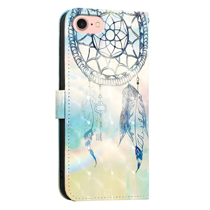 A-One Brand - iPhone 16e Plånboksfodral Printing Pattern Med Rem