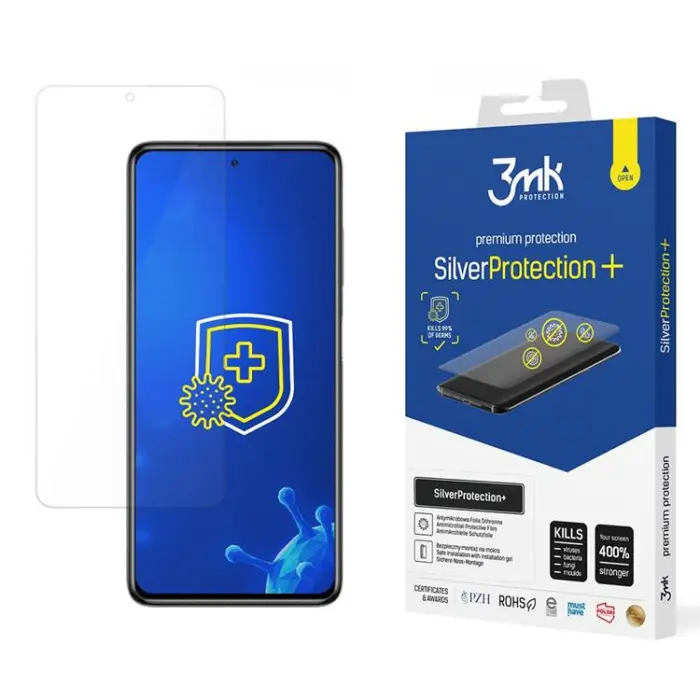 3MK - 3MK Xiaomi Poco X3 Plastfilm skärmskydd Silver Protection+