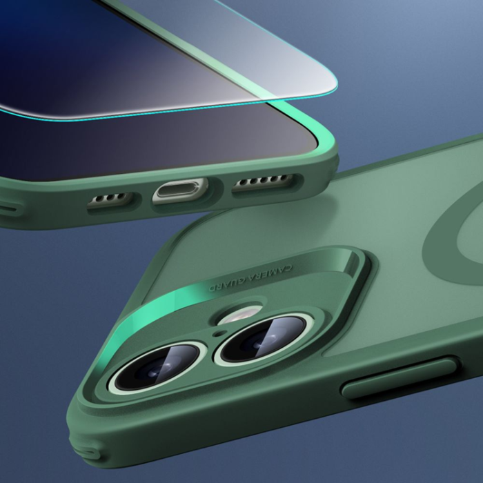 ESR - ESR iPhone 16 Mobilskal Magsafe Classic Pro Set Halolock - Grön