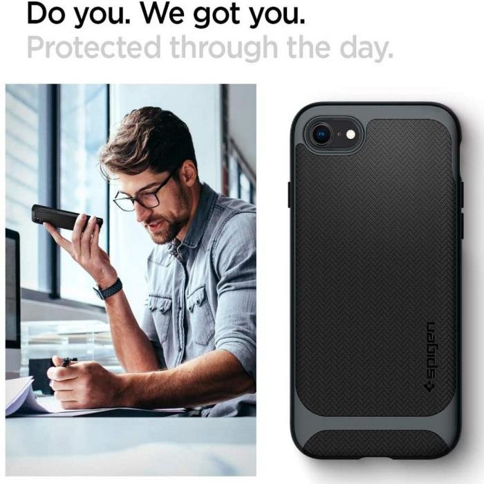 UTGATT5 - Spigen Neo Hybrid iPhone 7/8/SE 2020 Metal Slate