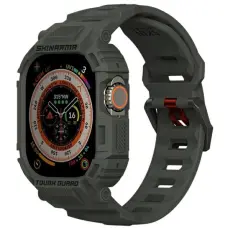 Skinarma - Skinarma Apple Watch 49mm Armband Mecha Skal - Olive