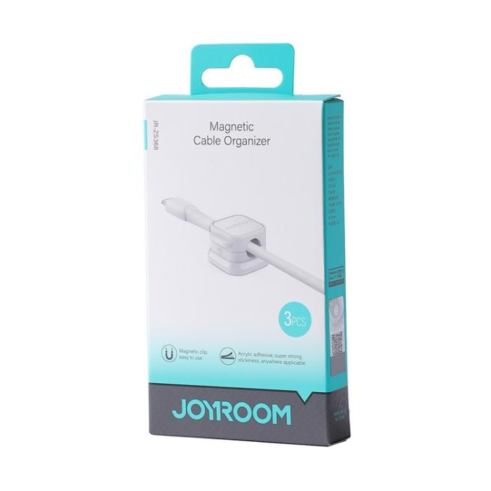 Joyroom - Joyroom 3.st. Magnetic Kabel Organisatör - Vit