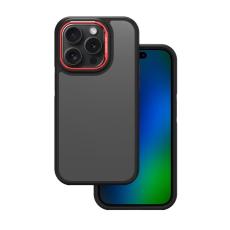 OEM - iPhone 14 Pro Max Mobilskal Crystal Black - Röd