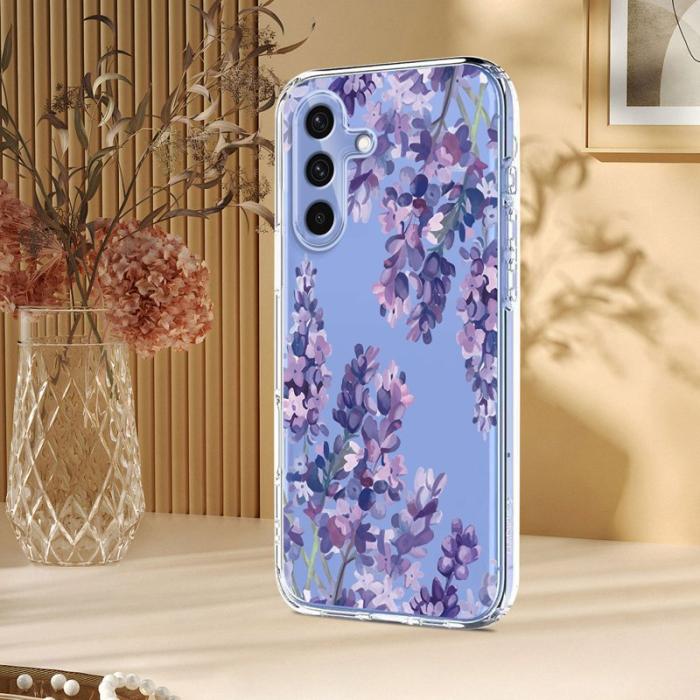 OEM - Mobilskal till Samsung Galaxy A37 TPU Blommönster - Wisteria
