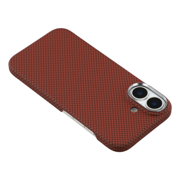 X-Level - X-LEVEL iPhone 17 Mobilskal MagSafe Carbon Nanofiber - Röd