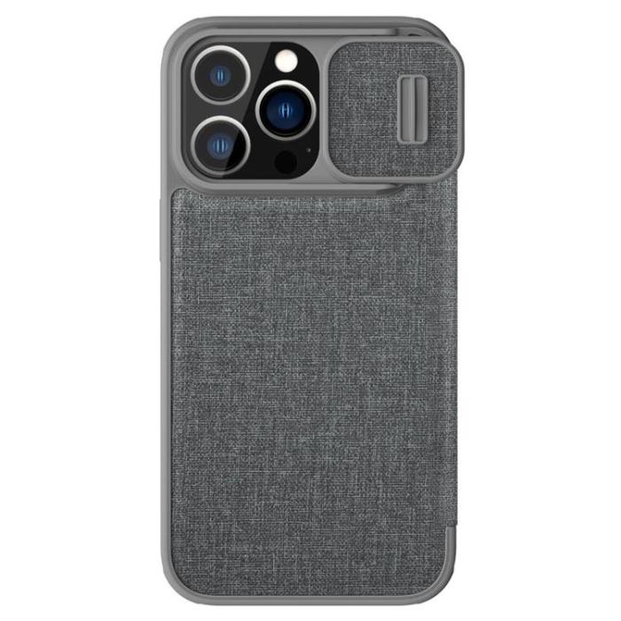 Nillkin - Nillkin iPhone 14 Plus Plånboksfodral QinPro - Grå
