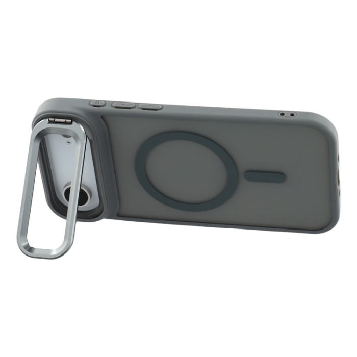 A-One Brand - iPhone Air Mobilskal MagSafe Lins Kickstand - Titangrå