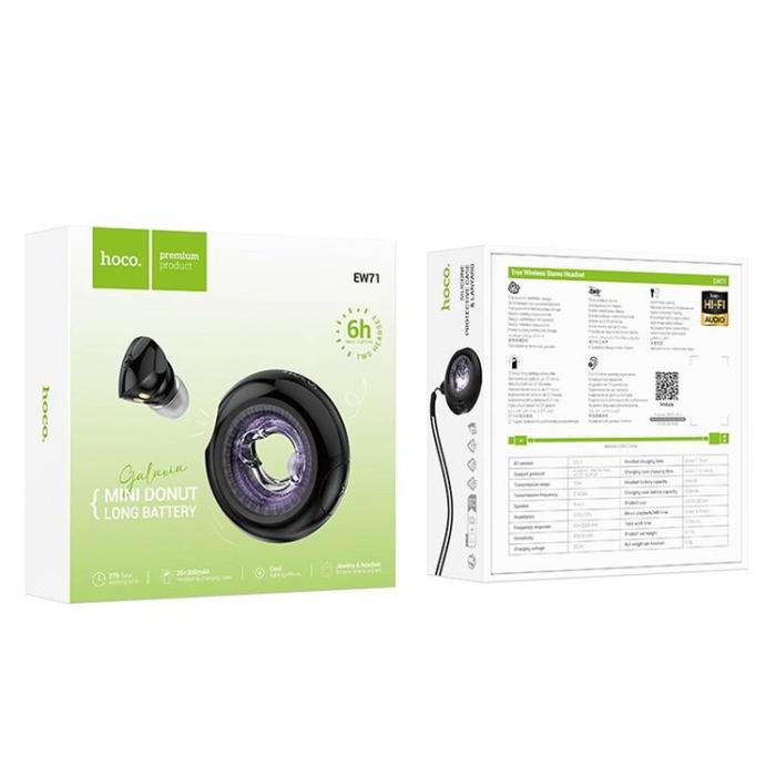Hoco - HOCO TWS Bluetooth Trådlösa Hörlurar EW71 - Svart
