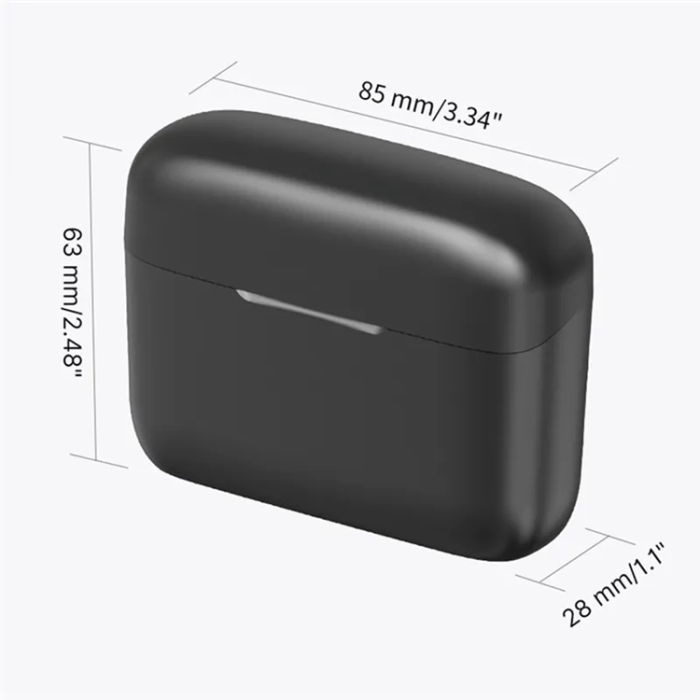 Lavalier - Lavalier Typ-C Trådlös 2 st Mini 2.4GHz 033A1 Mikrofoner - Svart
