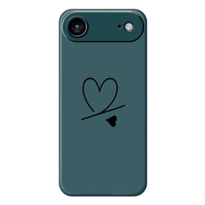 A-One Brand - iPhone Air Mobilskal Love Pattern Printing Straight - Grön