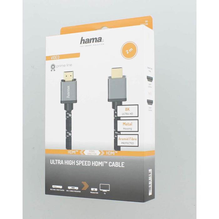 Hama - Hama HDMI Kabel Ultra High Speed 8K 48 Gbit/s 2m - Metall