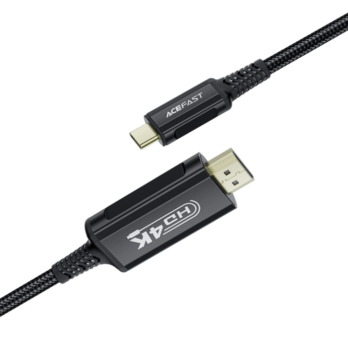 Acefast - Acefast USB-C till HDMI Kabel Video 4K 60Hz HDR 1.8m - Svart