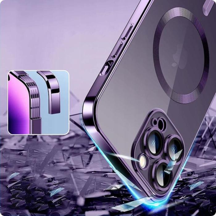 Tech-Protect - Tech-Protect iPhone 14 Pro Mobilskal Magsafe Magshine - Lila