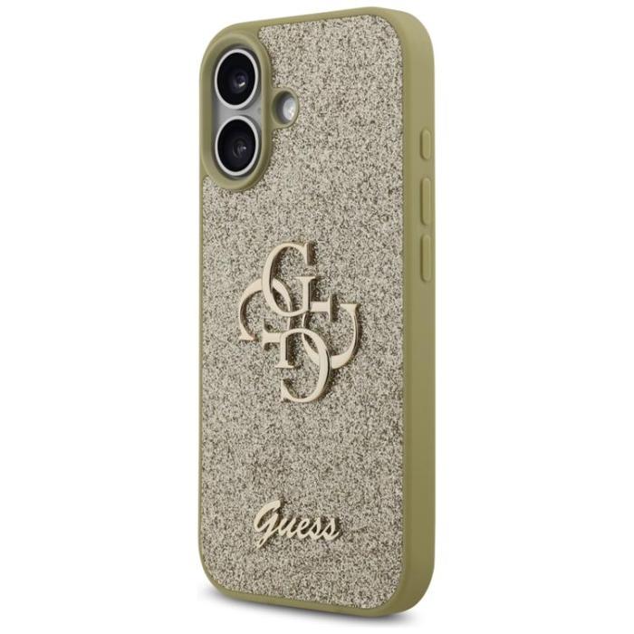 Guess - Guess iPhone 17 Mobilskal Fixed Glitter Big 4G - Guld